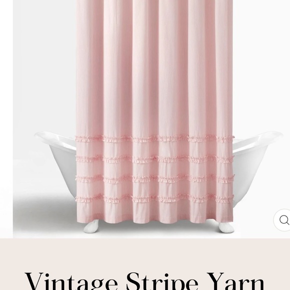 Lush Decor Other - Pink Stripe Shower Curtain